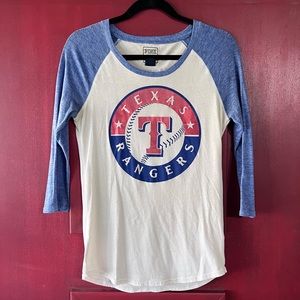 VS PINK TEXAS RANGERS Raglan Tee // Med